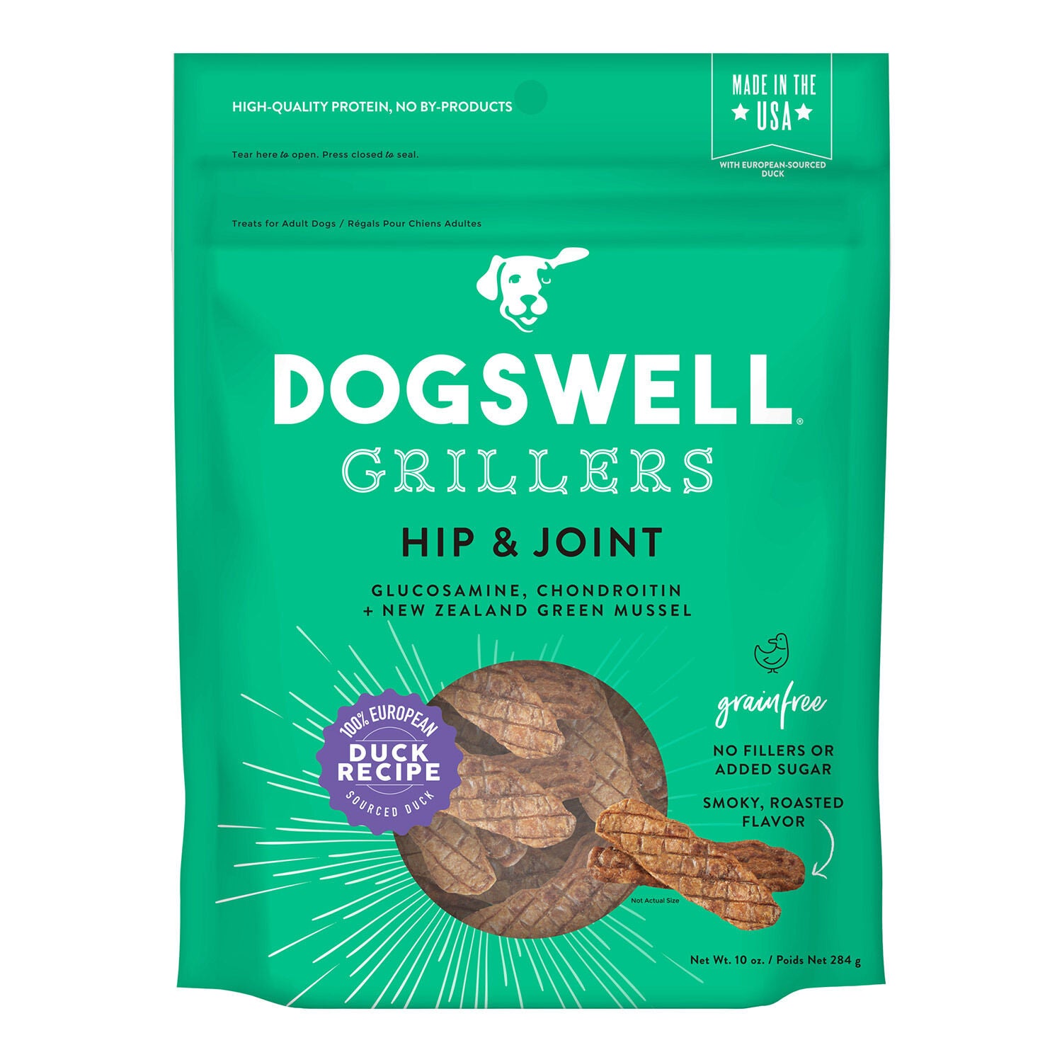 Dogswell Hip & Joint Grain-Free Duck Grillers Dog Treat