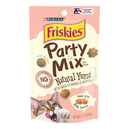 Party Mix Naturals With Real Salmon Cat Treat