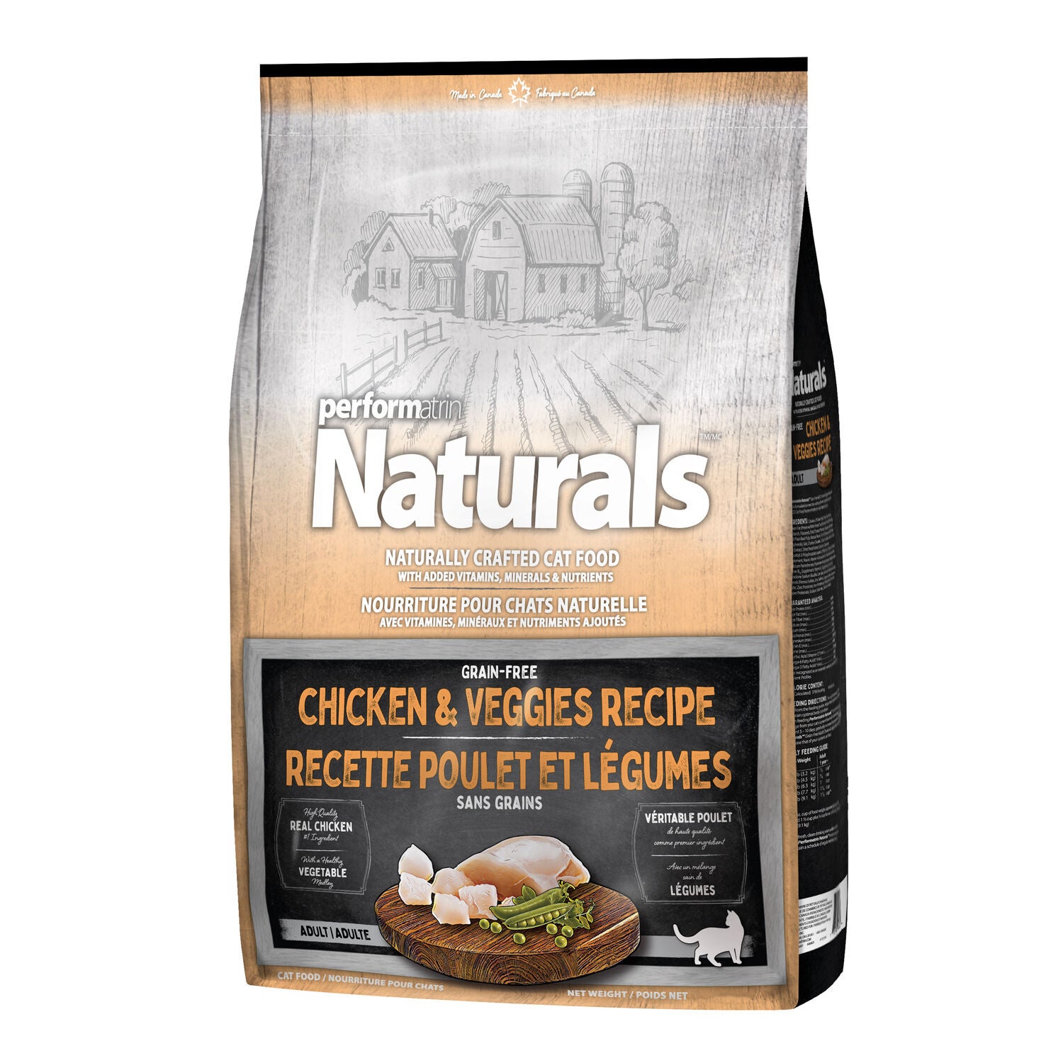 Performatrin Naturals Chicken & Veggies Recipe Adult Dry Cat Food, 5Lb