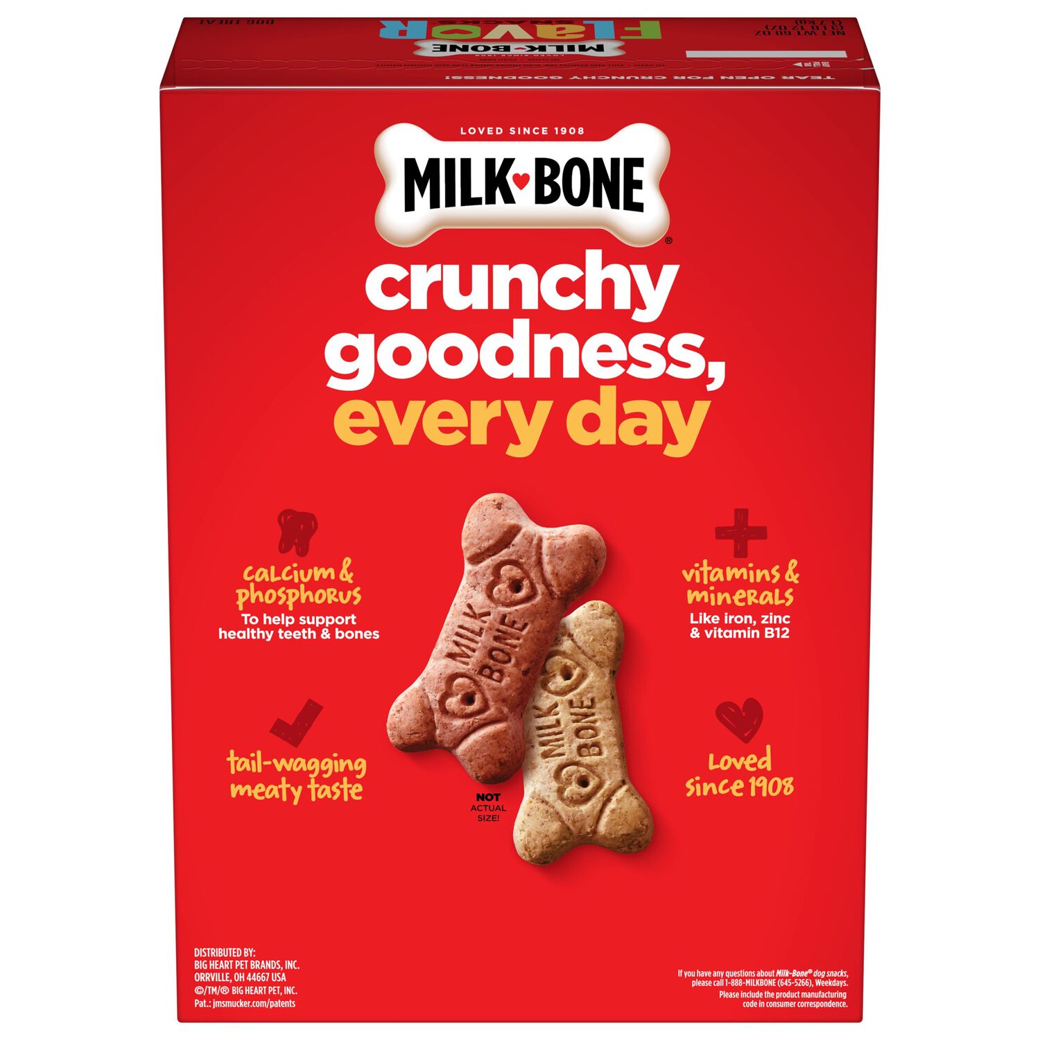 Milk-Bone&nbsp;Flavor Snacks Small Crunchy Dog Biscuits, 60-Oz Box