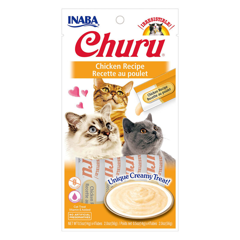 Inabe Churu Purees Lickable Cat Treat, Chicken Recipe