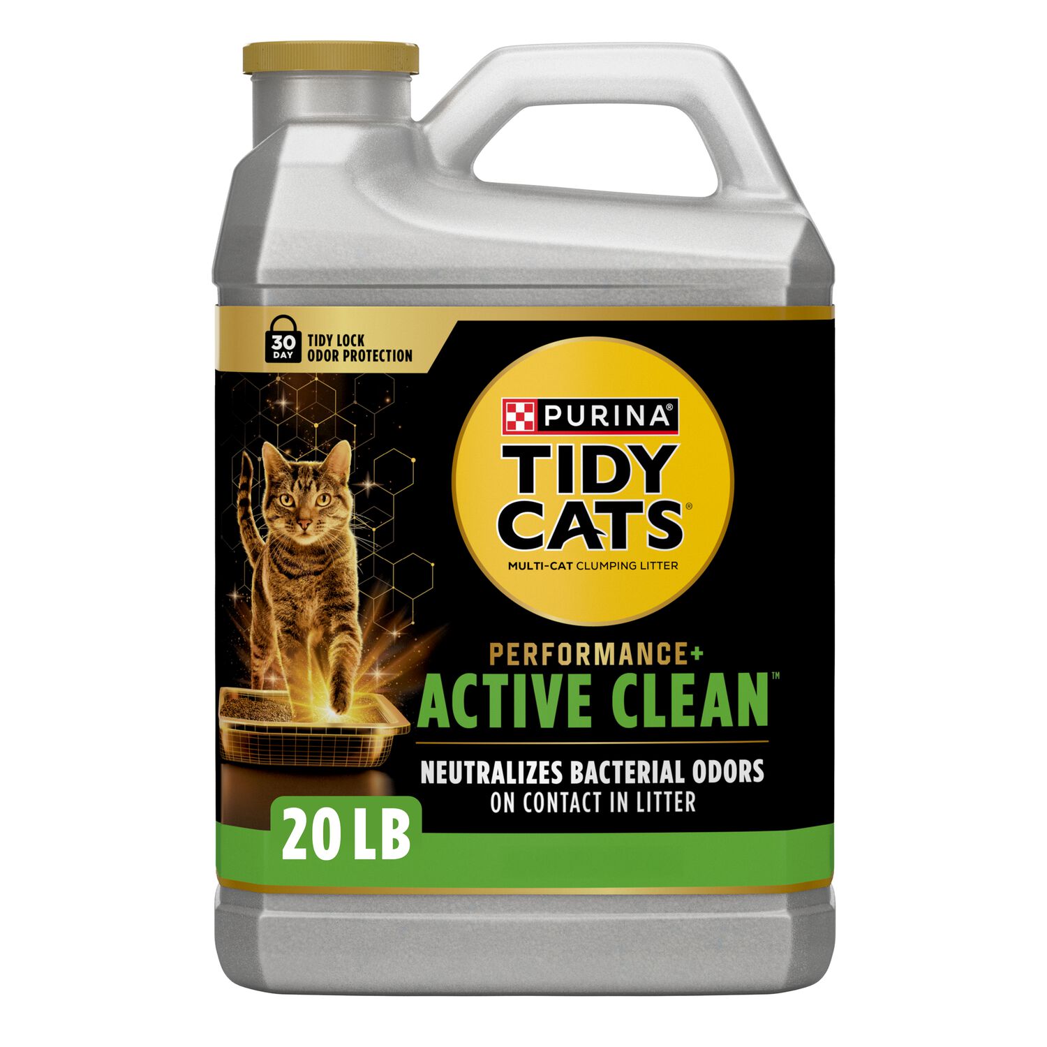 Purina Tidy Cats Performance Plus Active Clean Scented Clumping Multi-Cat Litter - 20-Lb Jug