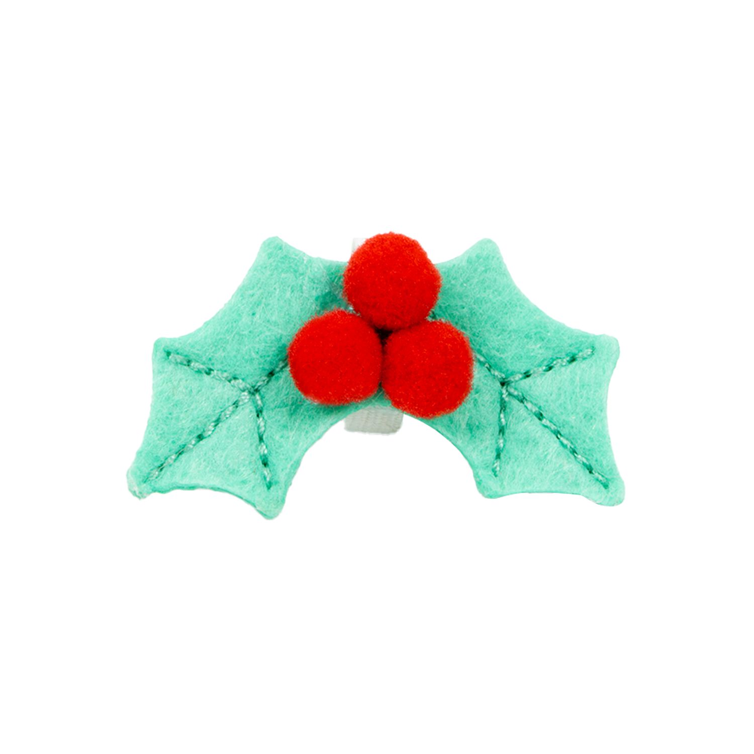 Aristopet Holiday Holy Green & Red Pom Dog Collar Slider Accessory, Medium/Large