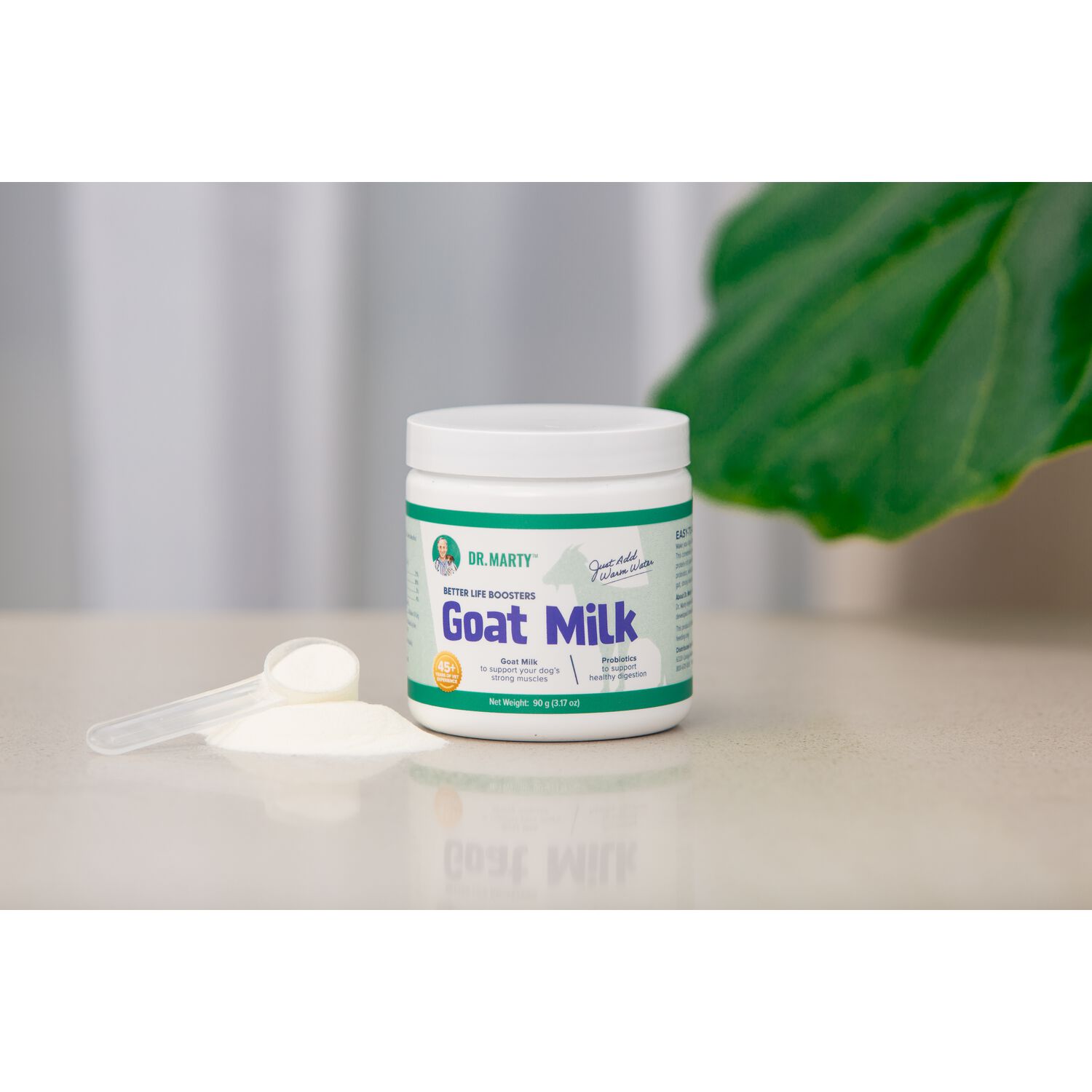 Dr. Marty Better Life Boosters Dehydrated Goat Milk Dog Food Supplement, 3.17-Oz
