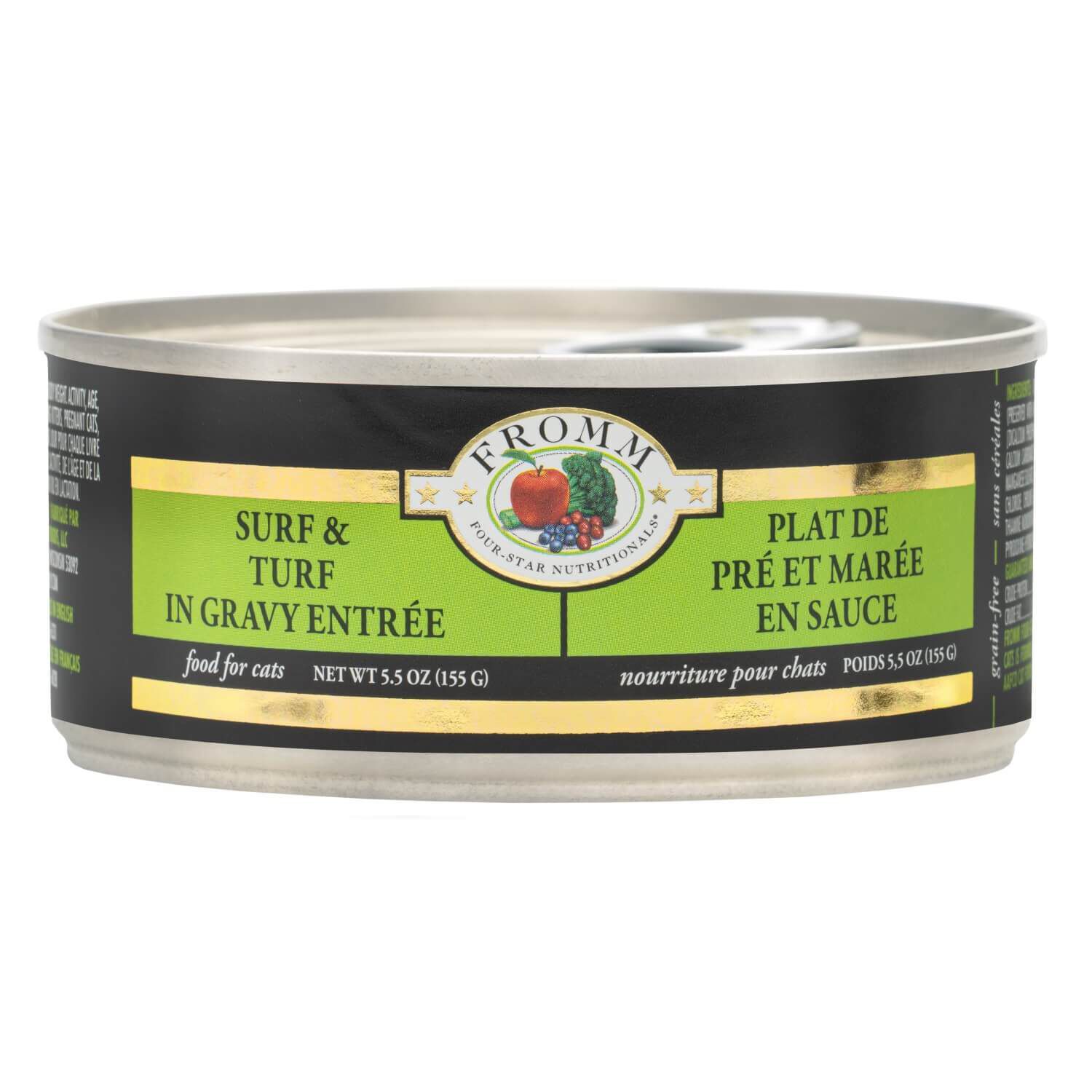 Fromm Four-Star Surf &Turf In Gravy Entr&eacute;e Food For Cats 5.5 Oz