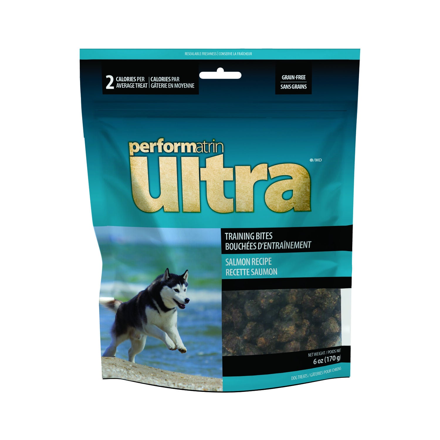 Performatrin Ultra Training Bites Soft & Chewy Dog Treats, Salmon Recipe, 6-Oz