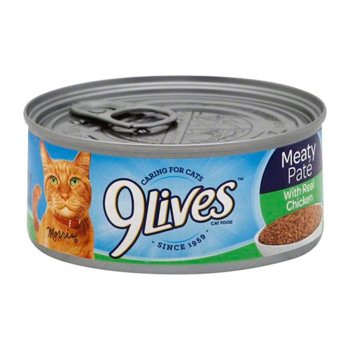 9 Lives Meaty Pate Chicken Dinner Wet Cat Food