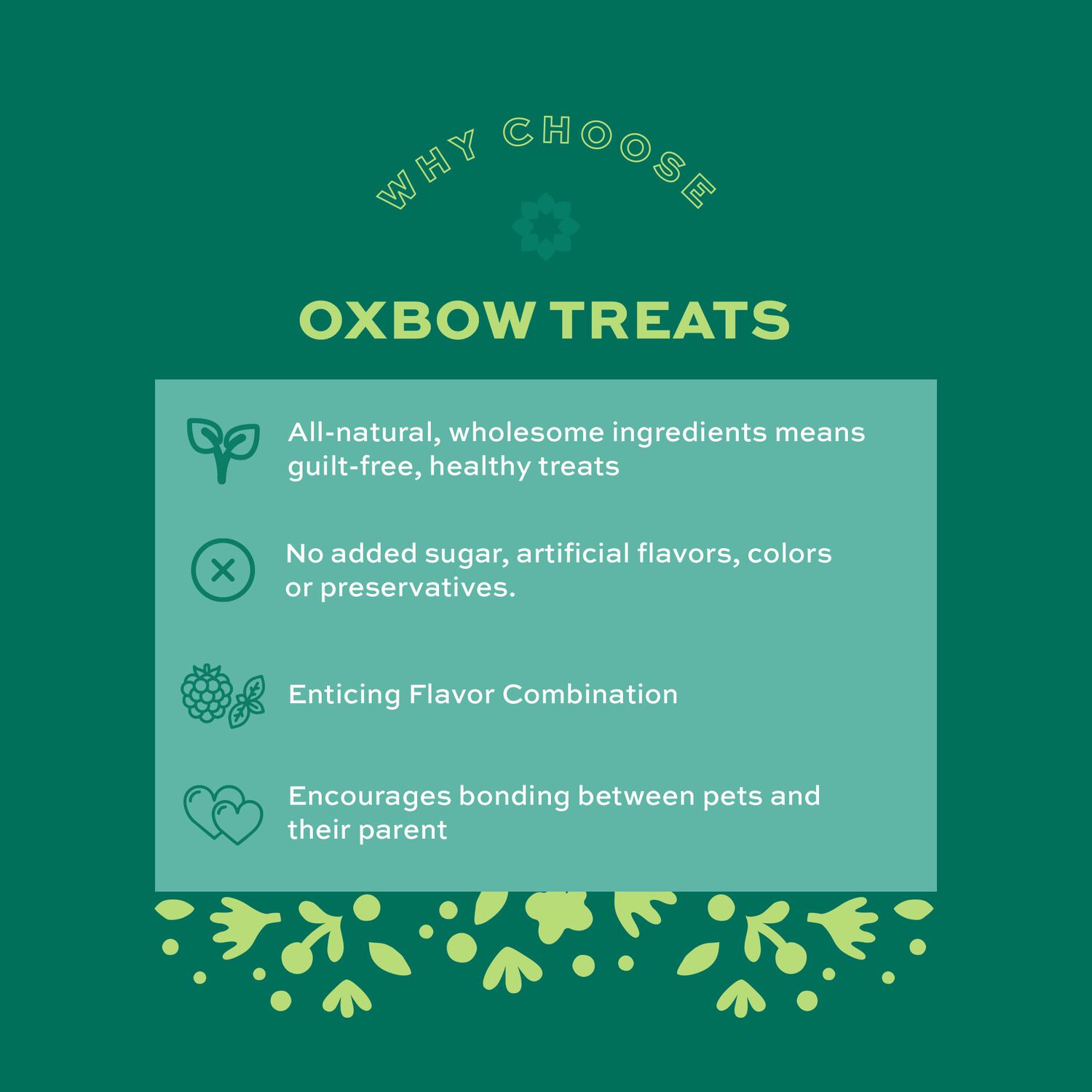 Oxbow Simple Rewards Baked Small Animal Treats, Blackberry & Basil, 3-Oz