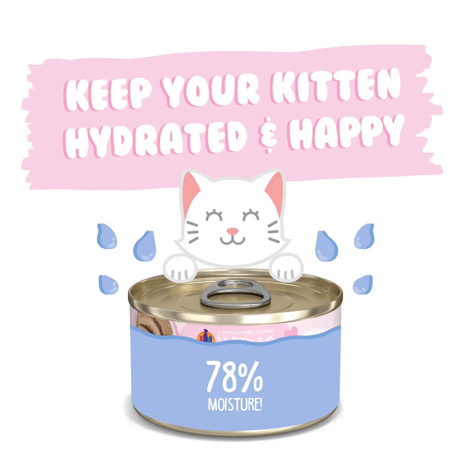 Weruva Kitten Grain Free Chicken Breast Formula In A Hydrating Pur&eacute;e Wet Cat Food