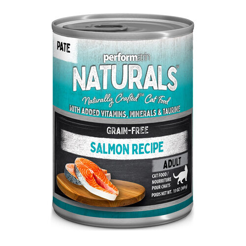 Performatrin Naturals Grain Free Salmon Pate Recipe Wet Cat Food For Adult Cats