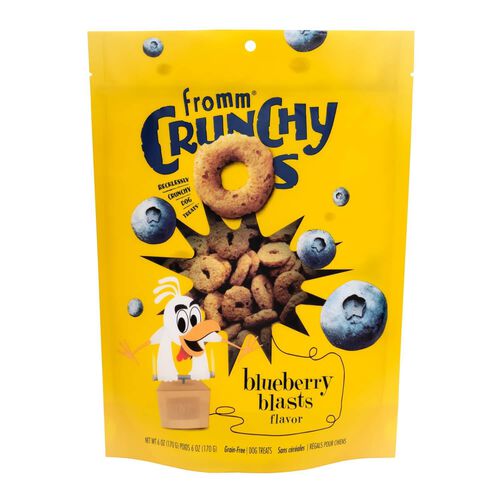 Fromm Crunchy Os  Blueberry Blasts Flavor Treats For Dogs 6 Oz