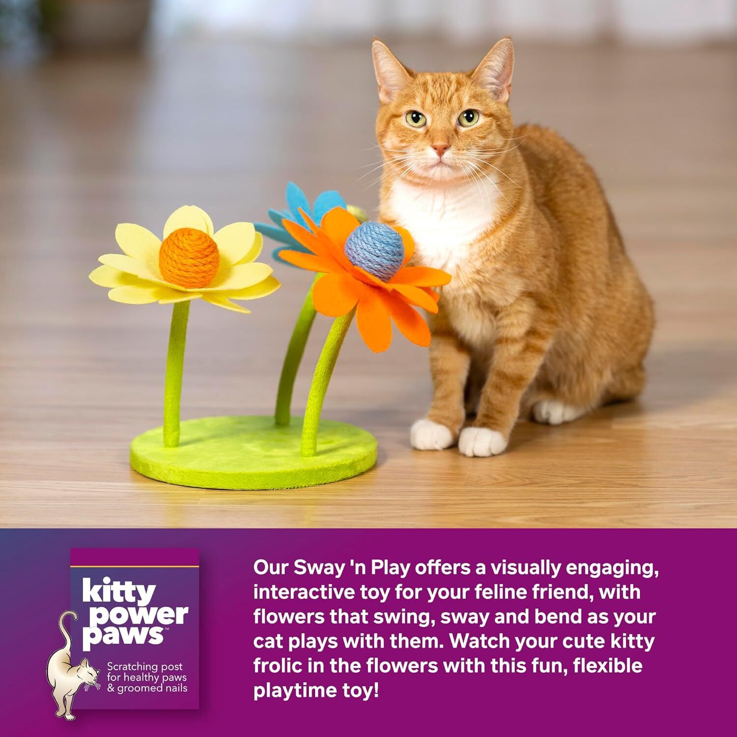 Prevue Pet Products Garden Sway N' Play Interactive Cat Toy