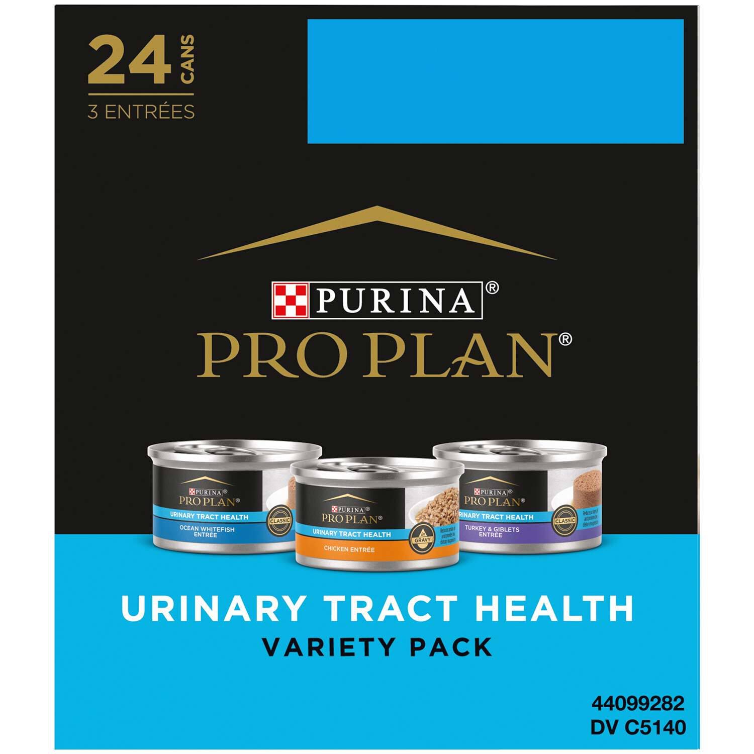 Purina Pro Plan Urinary Tract Health Canned Cat Food Variety Pack - 24 3Oz Cans
