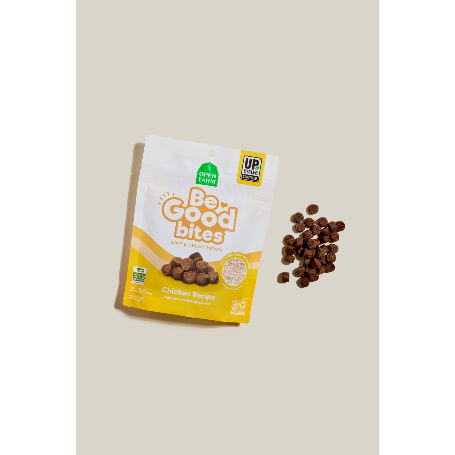 Open Farm Be Good Bites Chicken Recipe Soft & Chewy Dog Treats, 6Oz