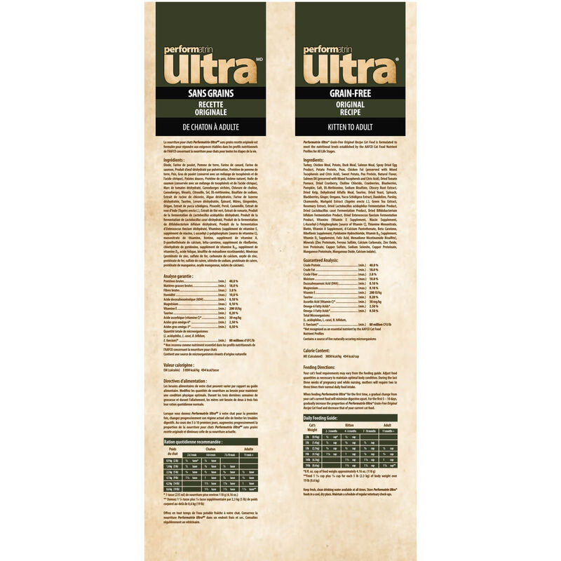 Performatrin Ultra Grain Free Original Recipe Dry Cat Food