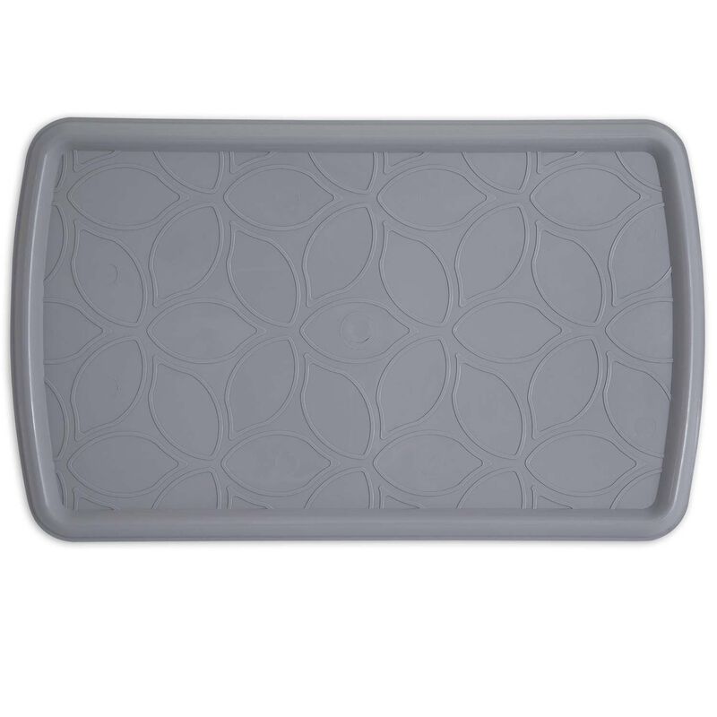 Rimmed Rectangle Food And Water Placemat image number 2