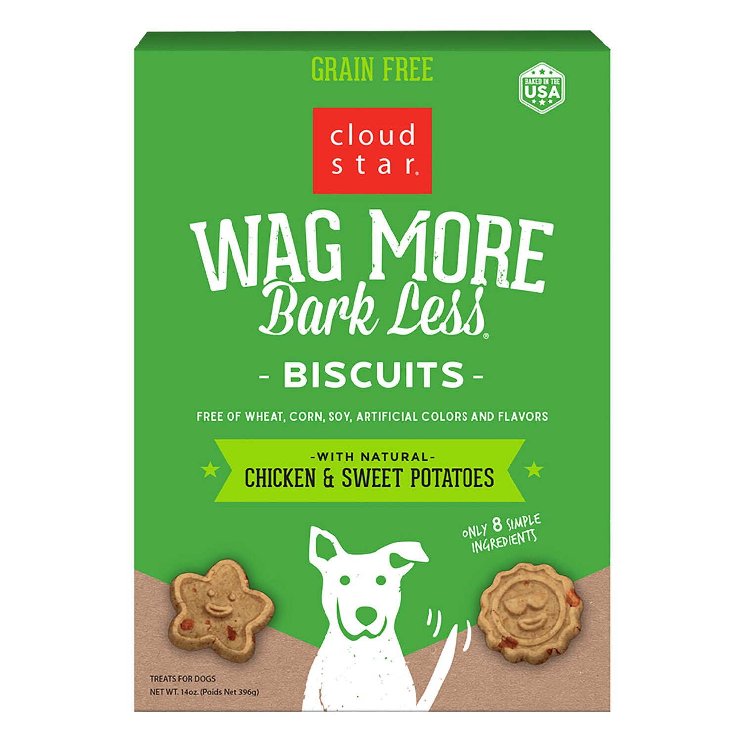 Wag More Bark Less Cloud Star Grain Free Oven Baked With Chicken & Sweet Potatoes Dog Treat