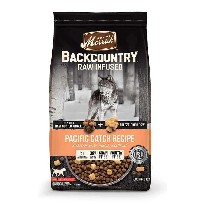 Merrick Backcountry Grain Free Pacific Catch With Salmon Dry Dog Food With Freeze Dried Raw Pieces