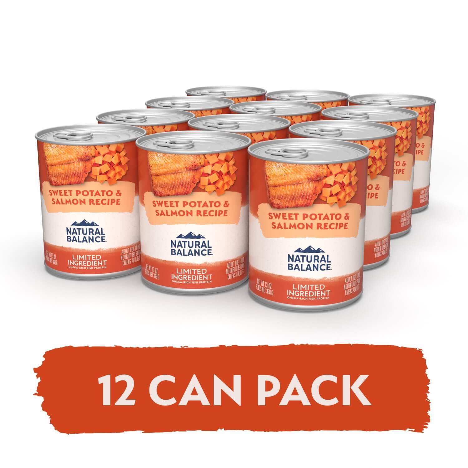 Natural Balance Limited Ingredient Sweet Potato & Salmon Adult Wet Dog Food, 13-Oz
