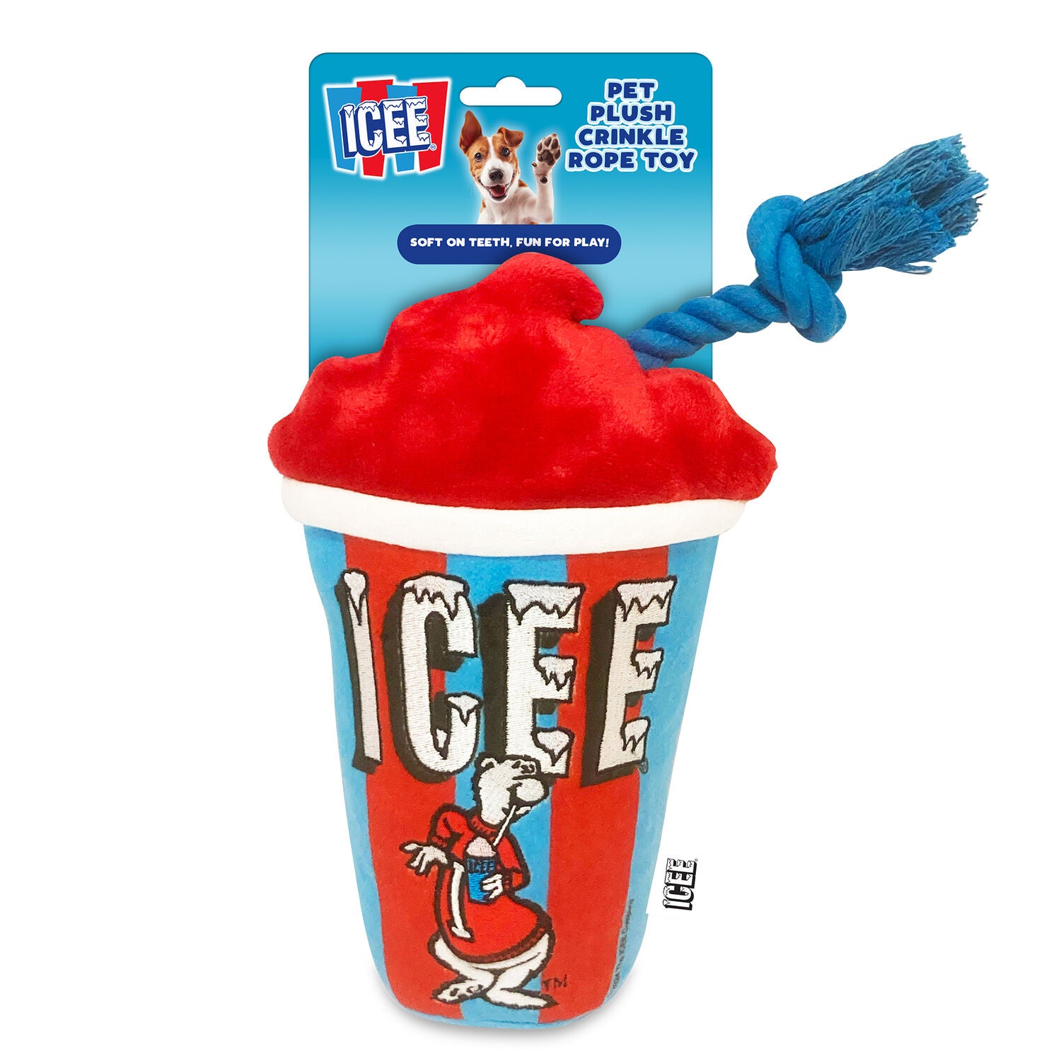Icee Plush Rope Dog Toy, 14