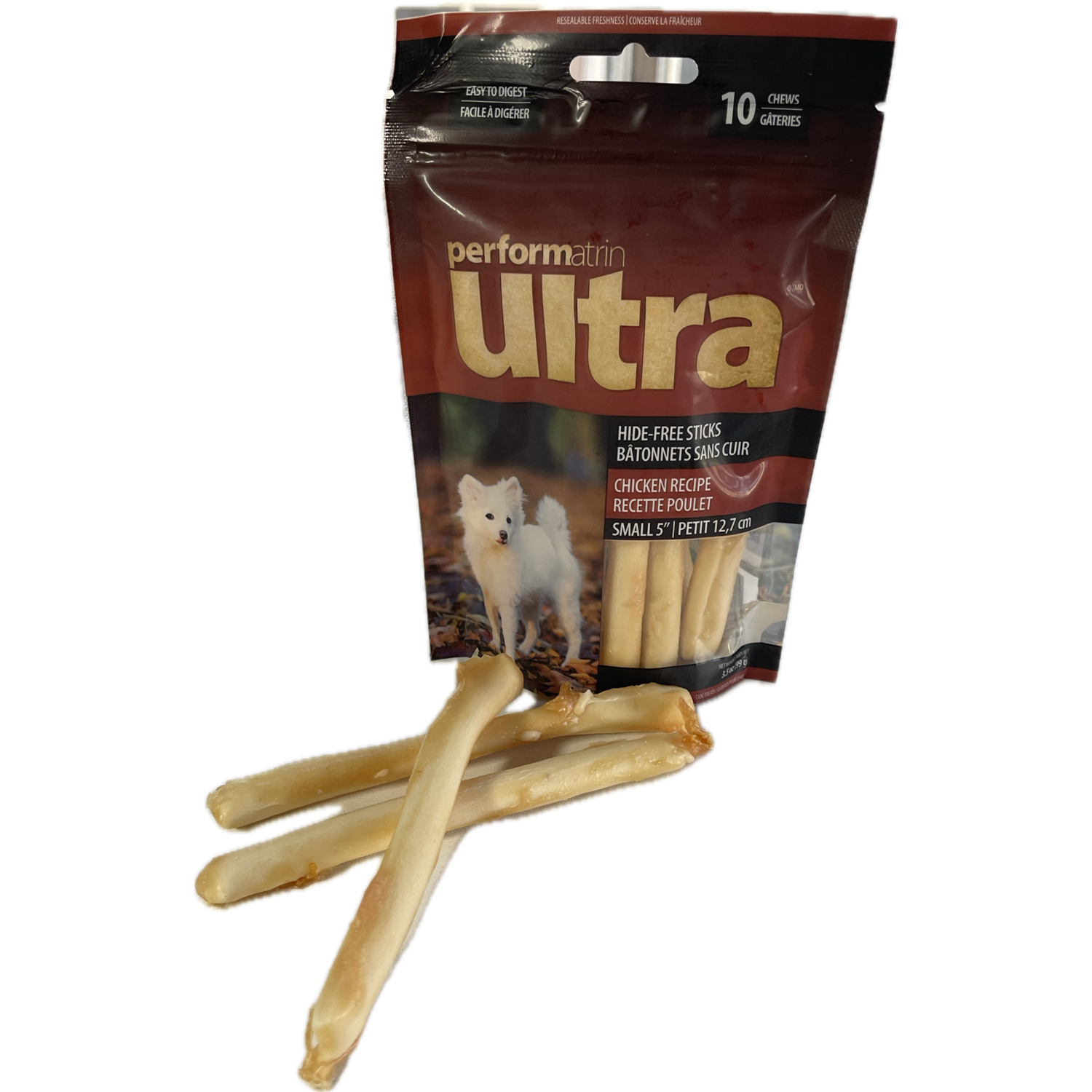 Performatrin Ultra Hide-Free Sticks Chicken Recipe Dog Treats, 10 Pack