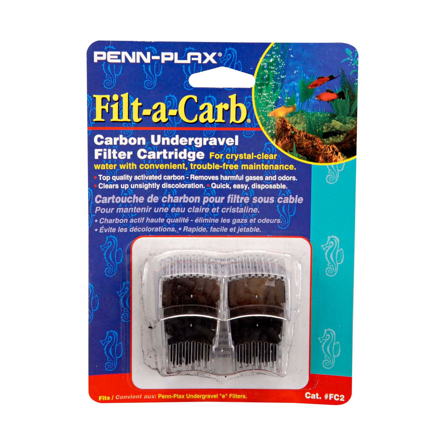 FiltACarb Carbon Undergravel Filter Cartridges 2pc Pet Supermarket