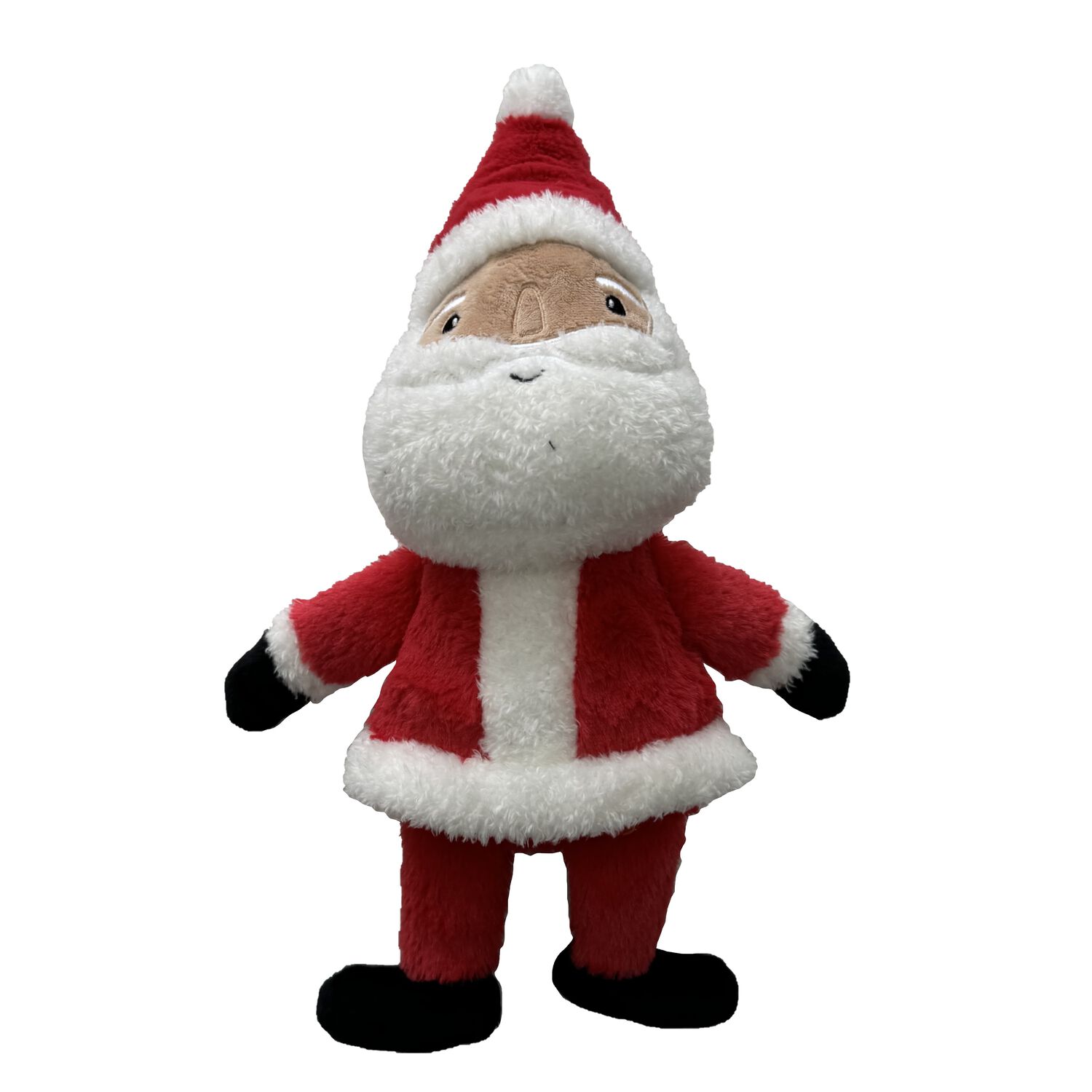 Aristopet Holiday Santa Squeaky Plush Dog Toy, Medium