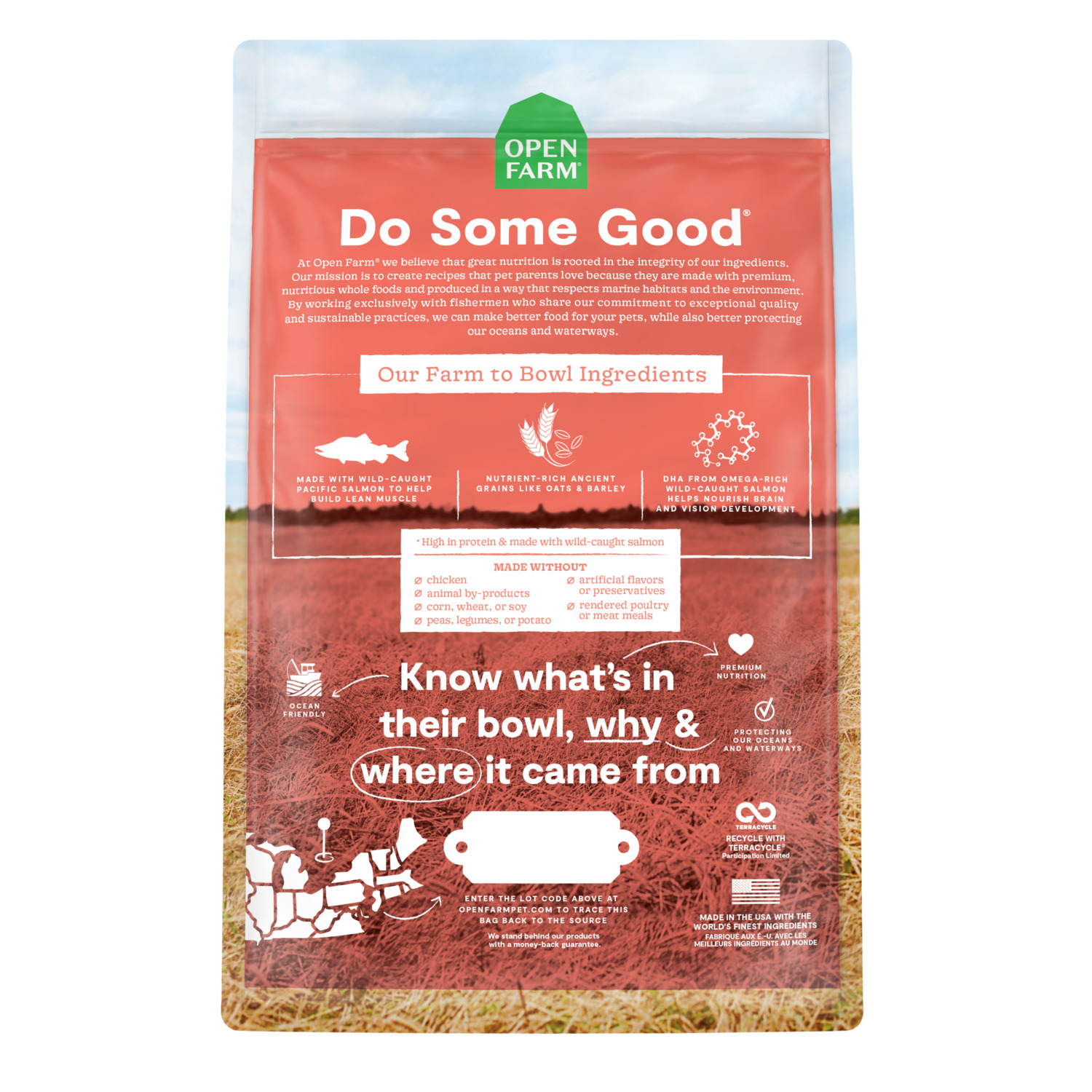 Open Farm Puppy Salmon & Ancient Grains Recipe Dry Dog Food, 22Lb