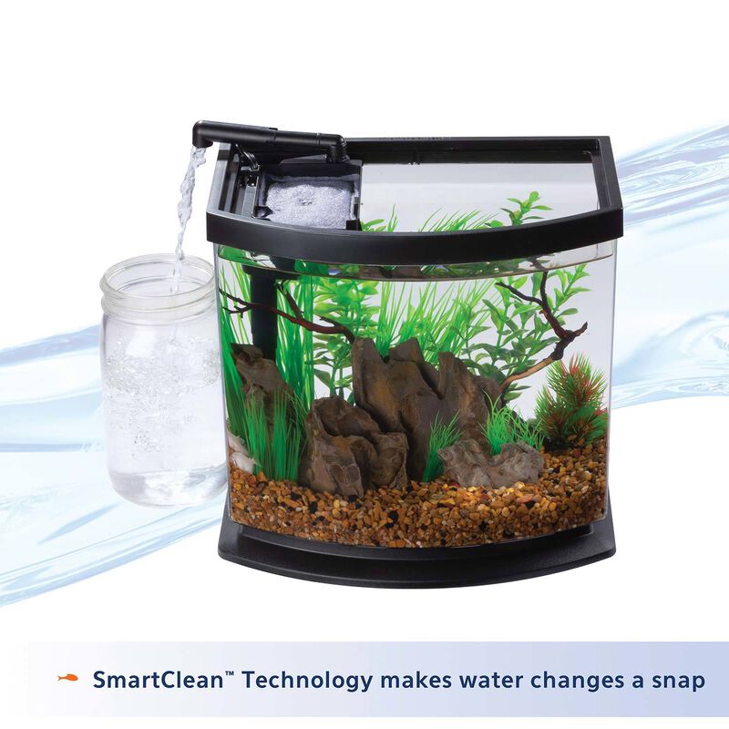 Led Mini Bow Smart Clean Desktop Aquarium Kit image number 3