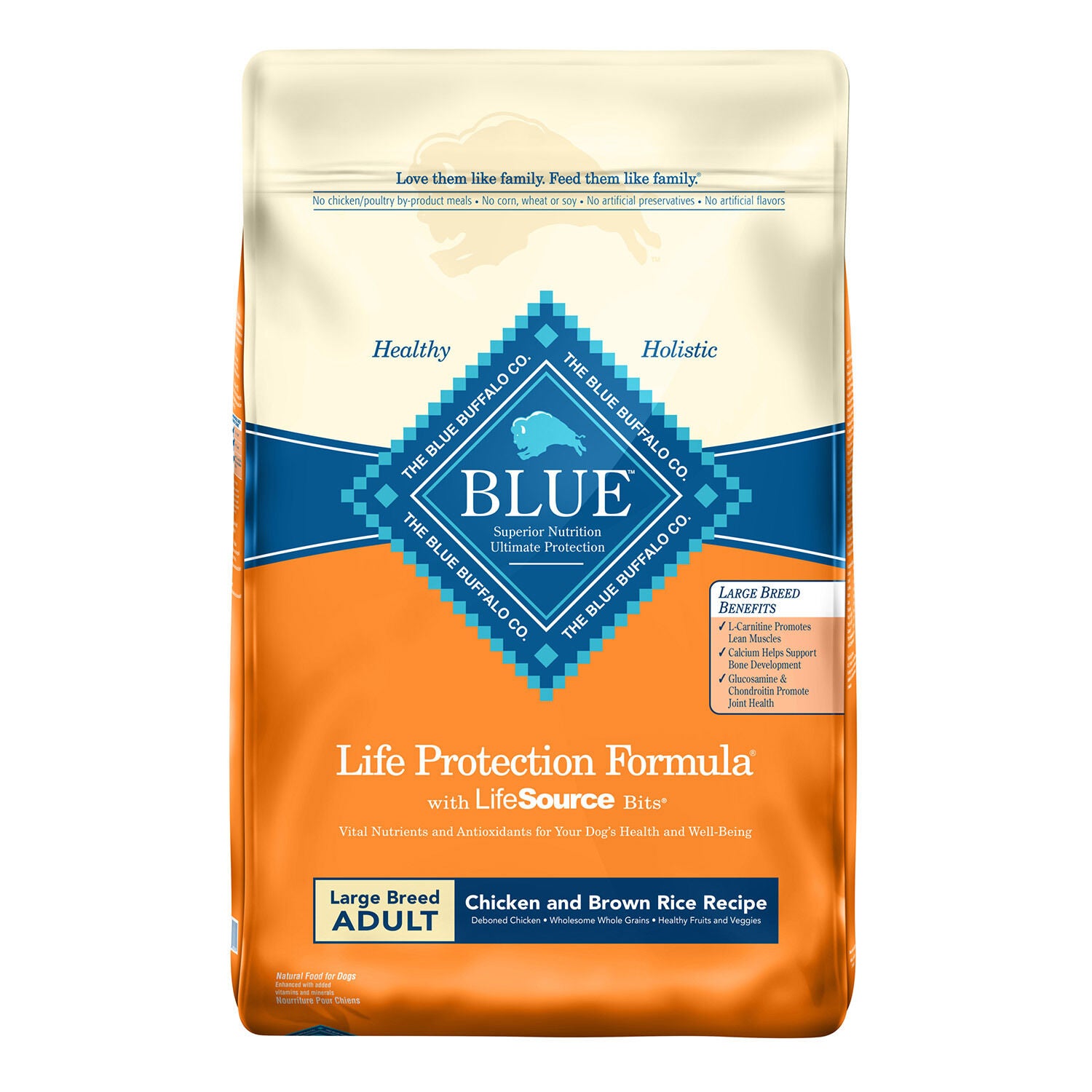 Blue Buffalo Life Protection Formula Large Breed Senior Chicken & Brown Rice Recipe Dry Dog Food