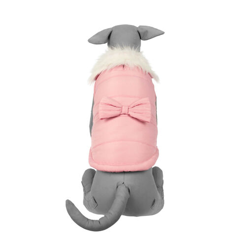 Pink Bow Puffer Jacket