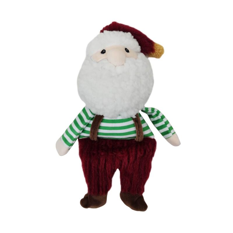Holly Jolly Plush Santa Dog Toy image number 1