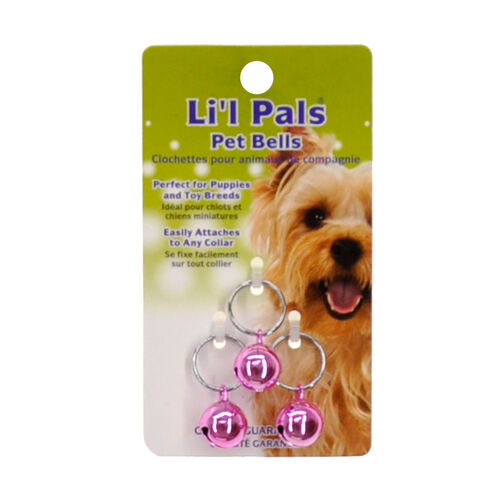 Li'L Pals Round Dog Bells - Pink