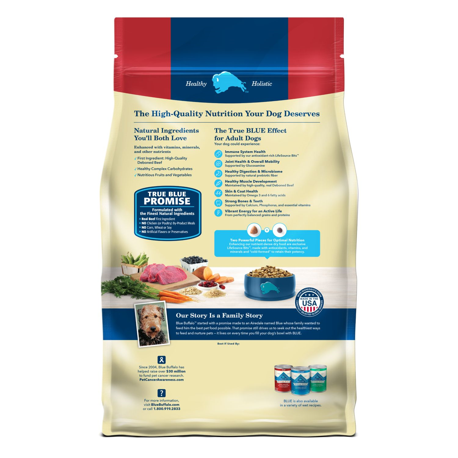 Blue Buffalo Life Protection Formula Beef And Brown Rice Adult Dry Dog Food, 5-Lb