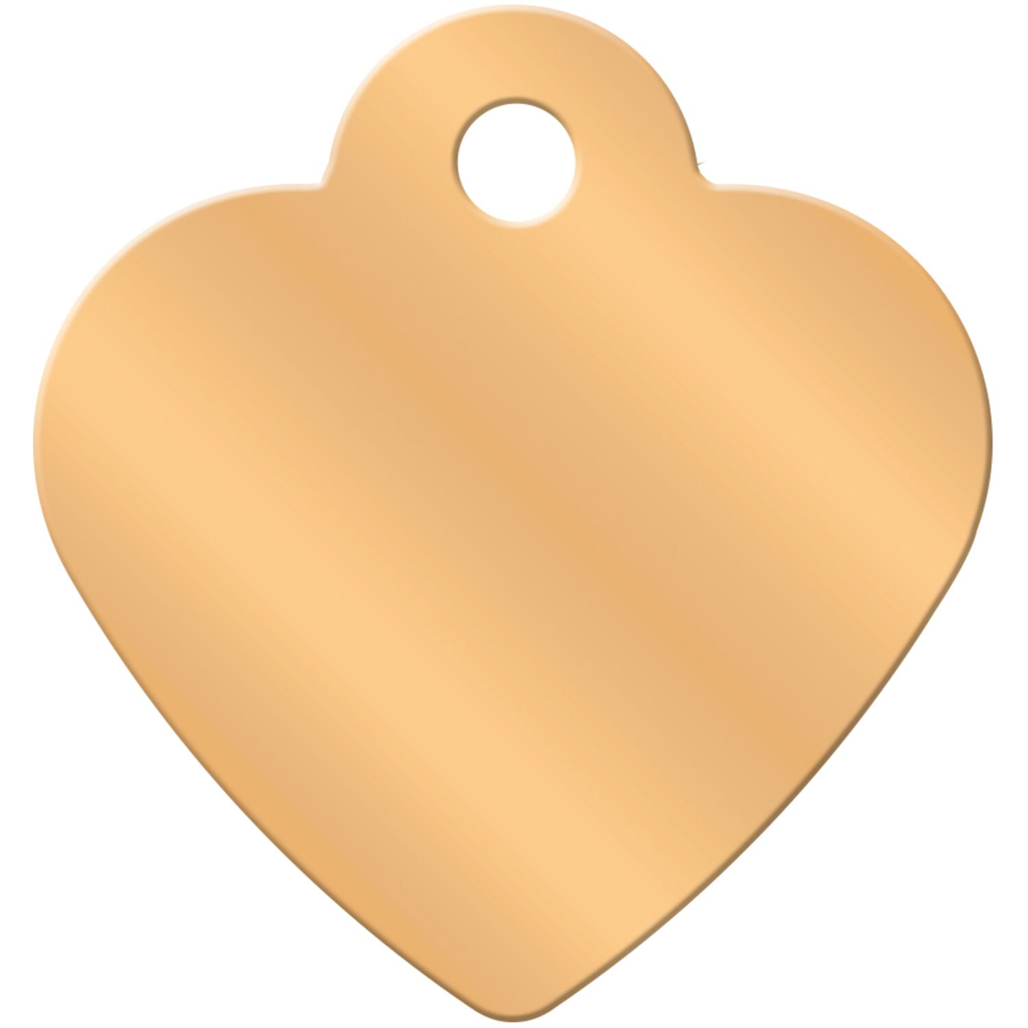 Id-Spot Quick Tag Engravable Cat & Dog Tag, Gold Heart Small