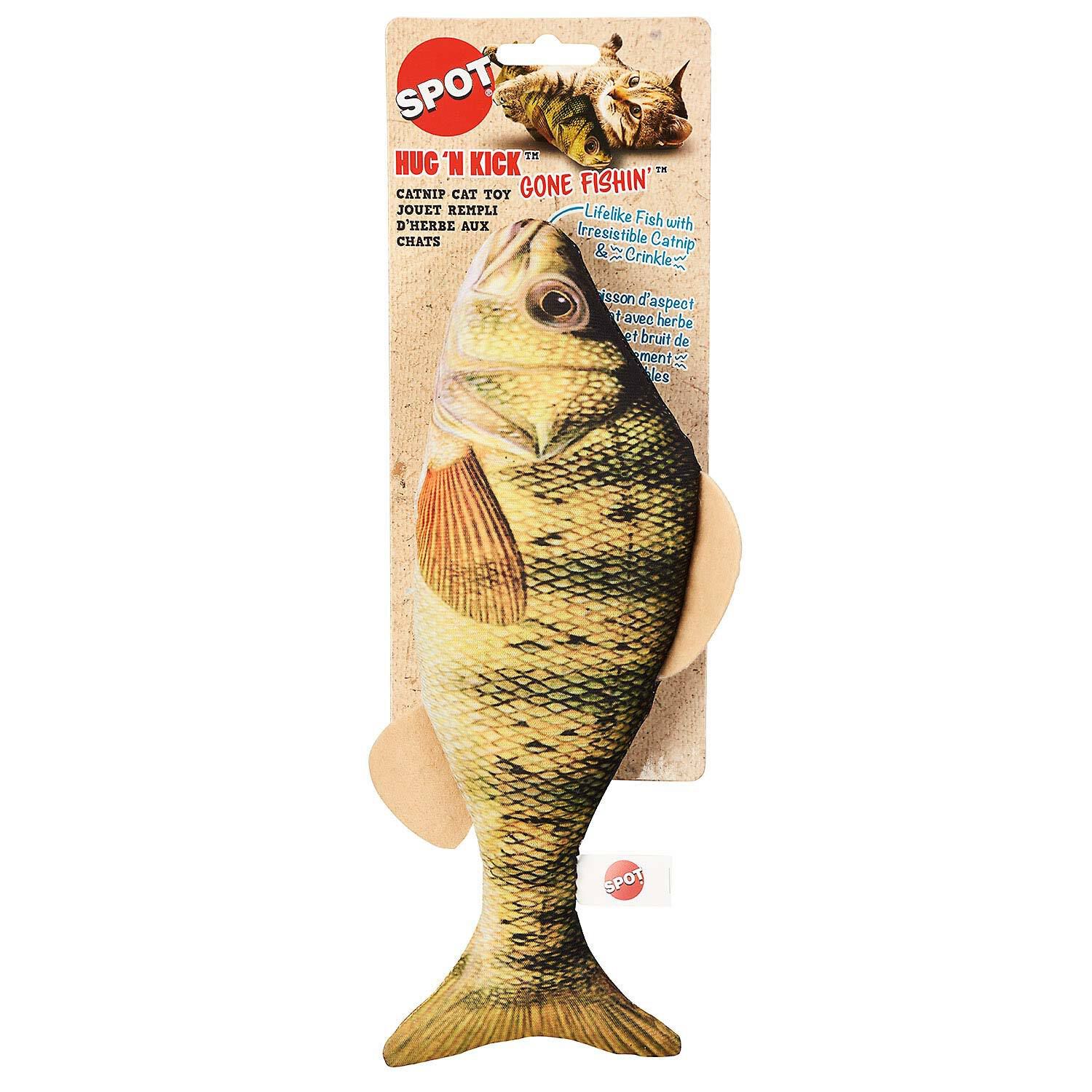 Spot Hug N Kick Gone Fishin Cat Toy Assorted