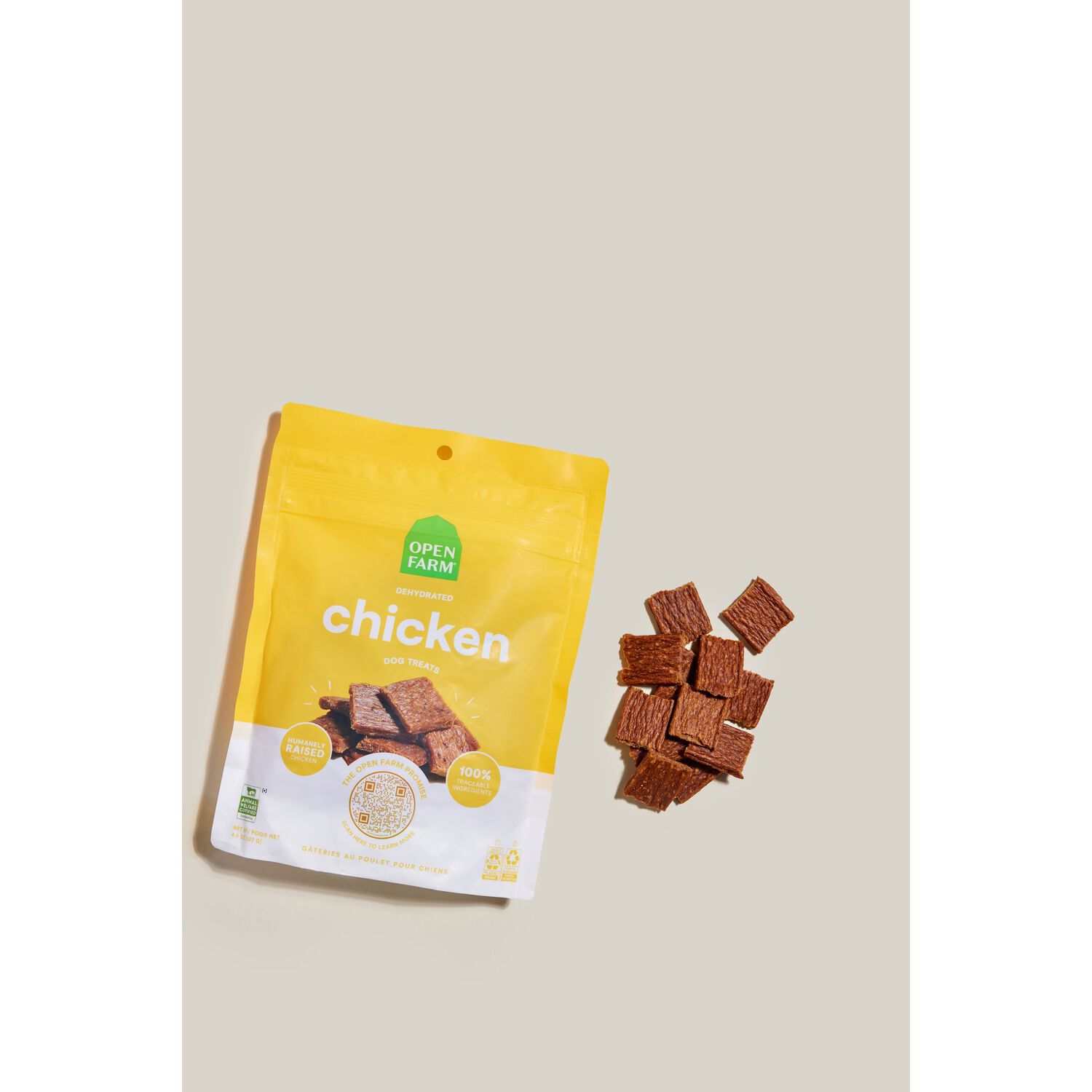 Open Farm Dehydrated Soft & Chewy Dog Treats, Chicken Recipe, 2.5Oz