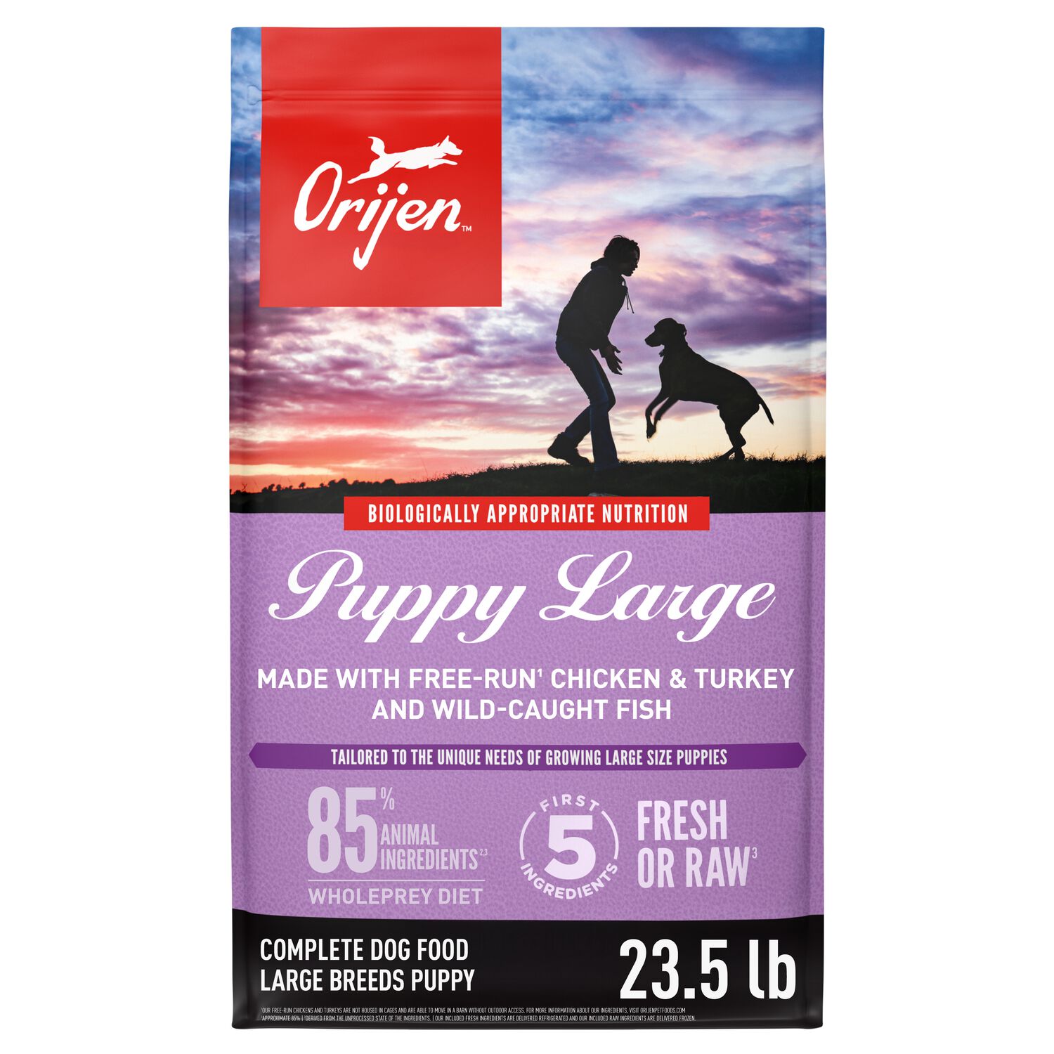 Orijen Large Breed Puppy Grain-Free High-Protein Dry Dog Food