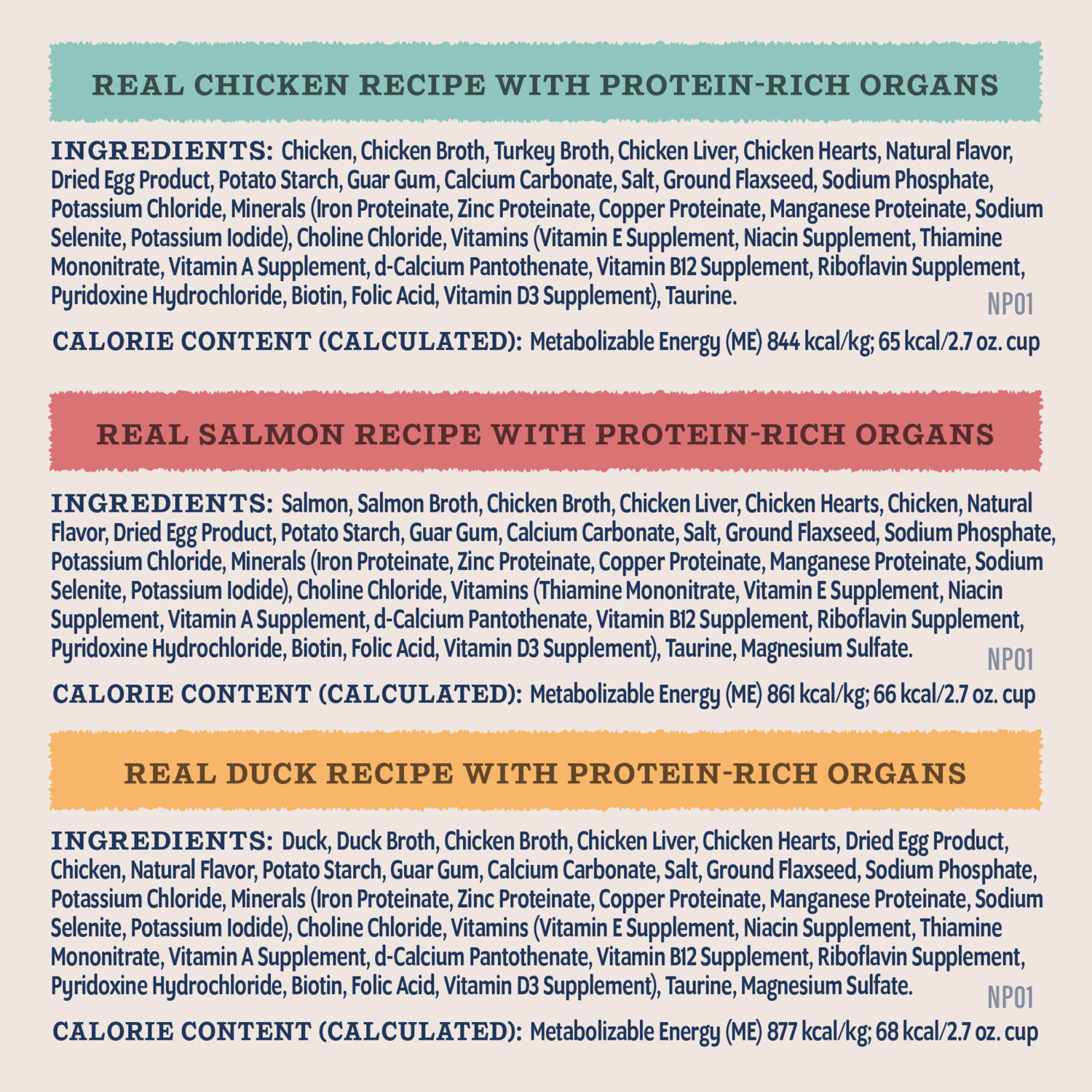 Natural Balance Ultra Protein Wet Cat Food, Cuts In Gravy Variety Pack &ndash; Chicken, Duck And Salmon, 2.7-Oz., Case Of 12
