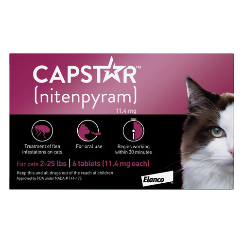 Capstar Flea Oral Treatment For Cats, 2 25 Lbs
