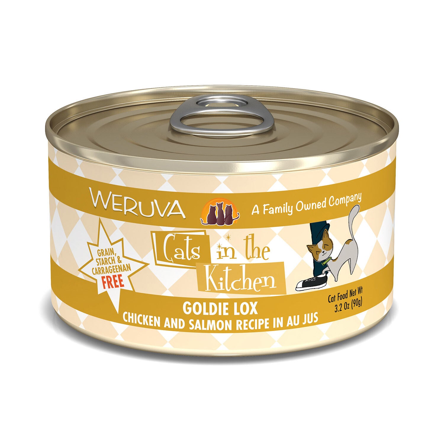 Weruva Cats In The Kitchen Goldie Lox Chicken & Salmon Recipe Au Jus Cat Food