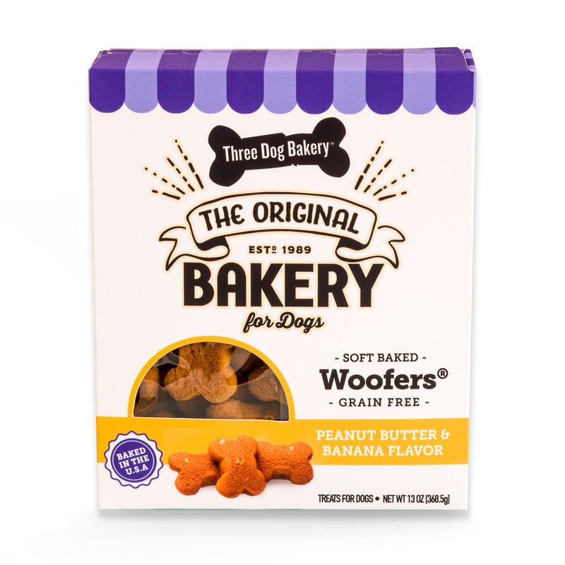 Three Dog'S Bakery Woofers Peanut Butter & Banana Flavor image number 1