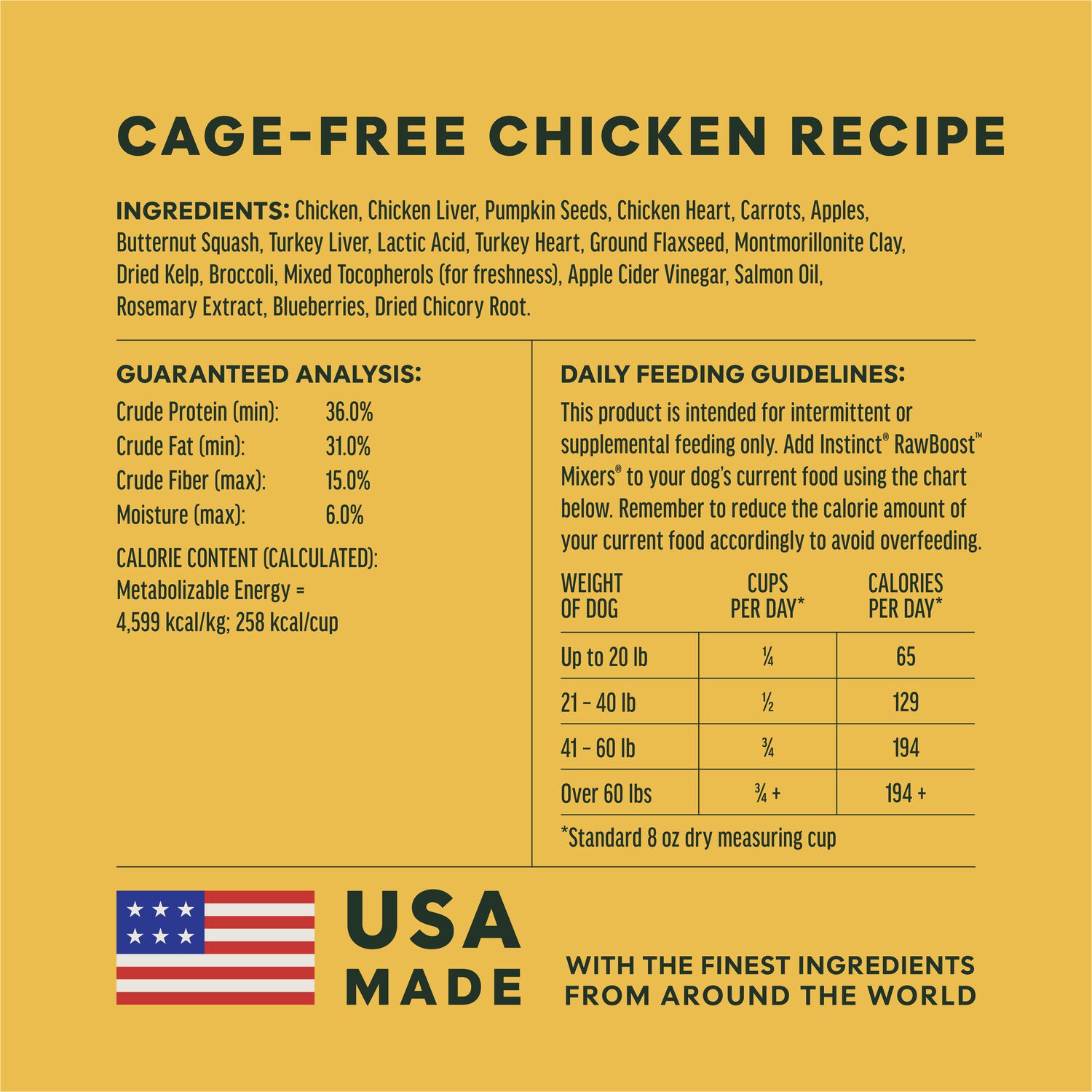 Instinct Freeze-Dried Raw Boost Mixers Grain-Free Chicken Recipe Dog Food Topper, 6-Oz