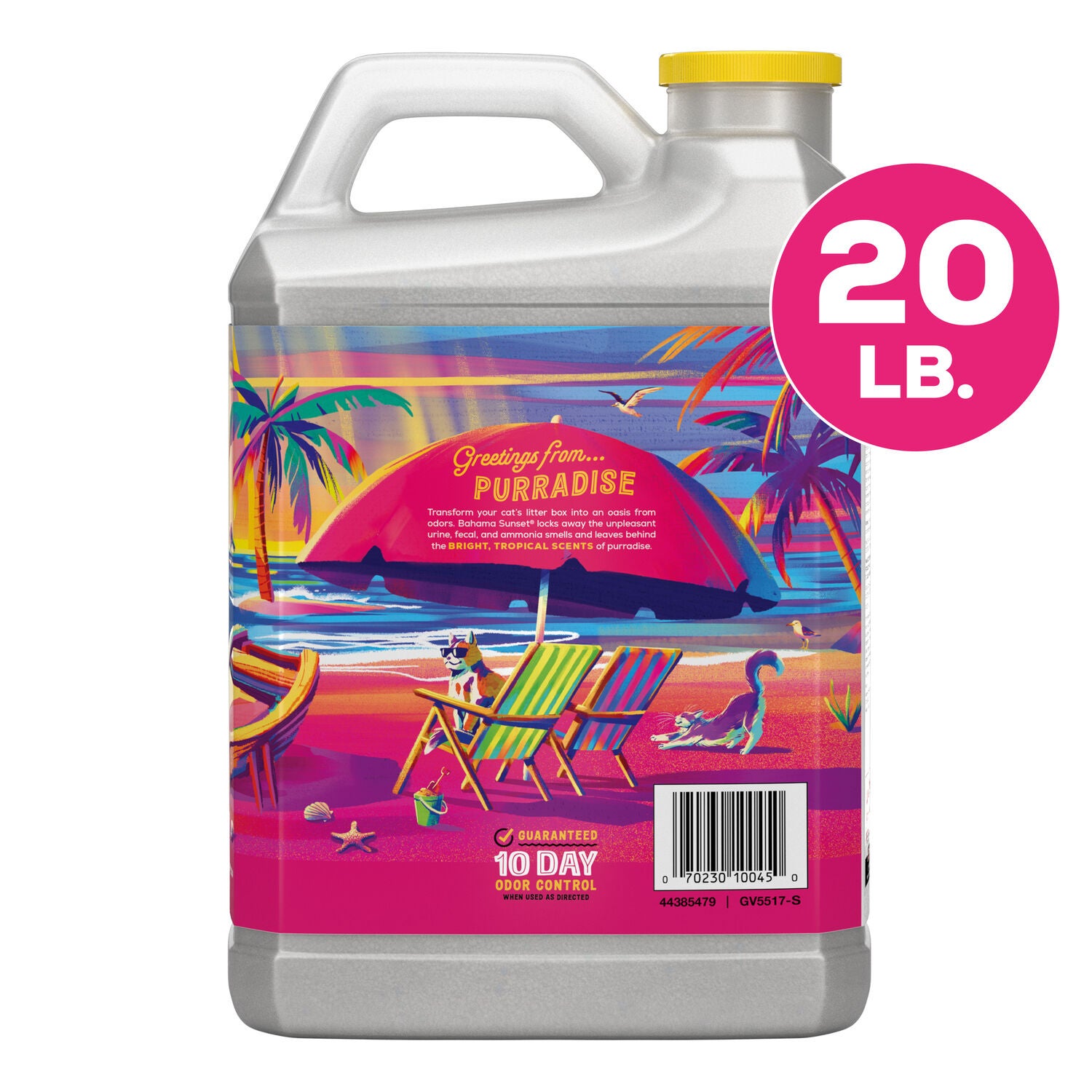 Tidy Cats Purina Bahama Sunset Scented Clumping Cat Litter Odor Control Formula, 20Lb