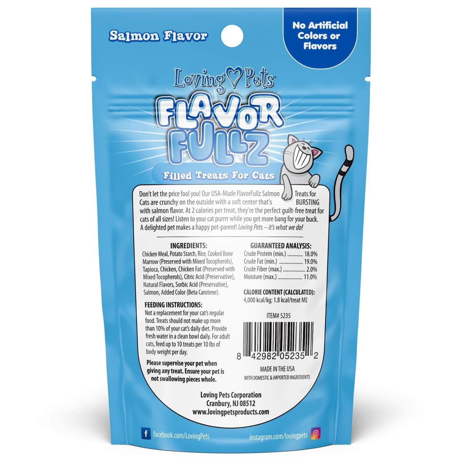 Loving Pets Flavorfullz Salmon Flavored Cat Treats
