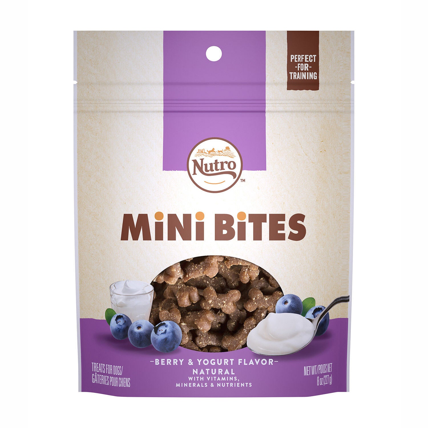 Mini Bites Berry Yogurt Flavor Dog Treats 8oz Pet Supermarket