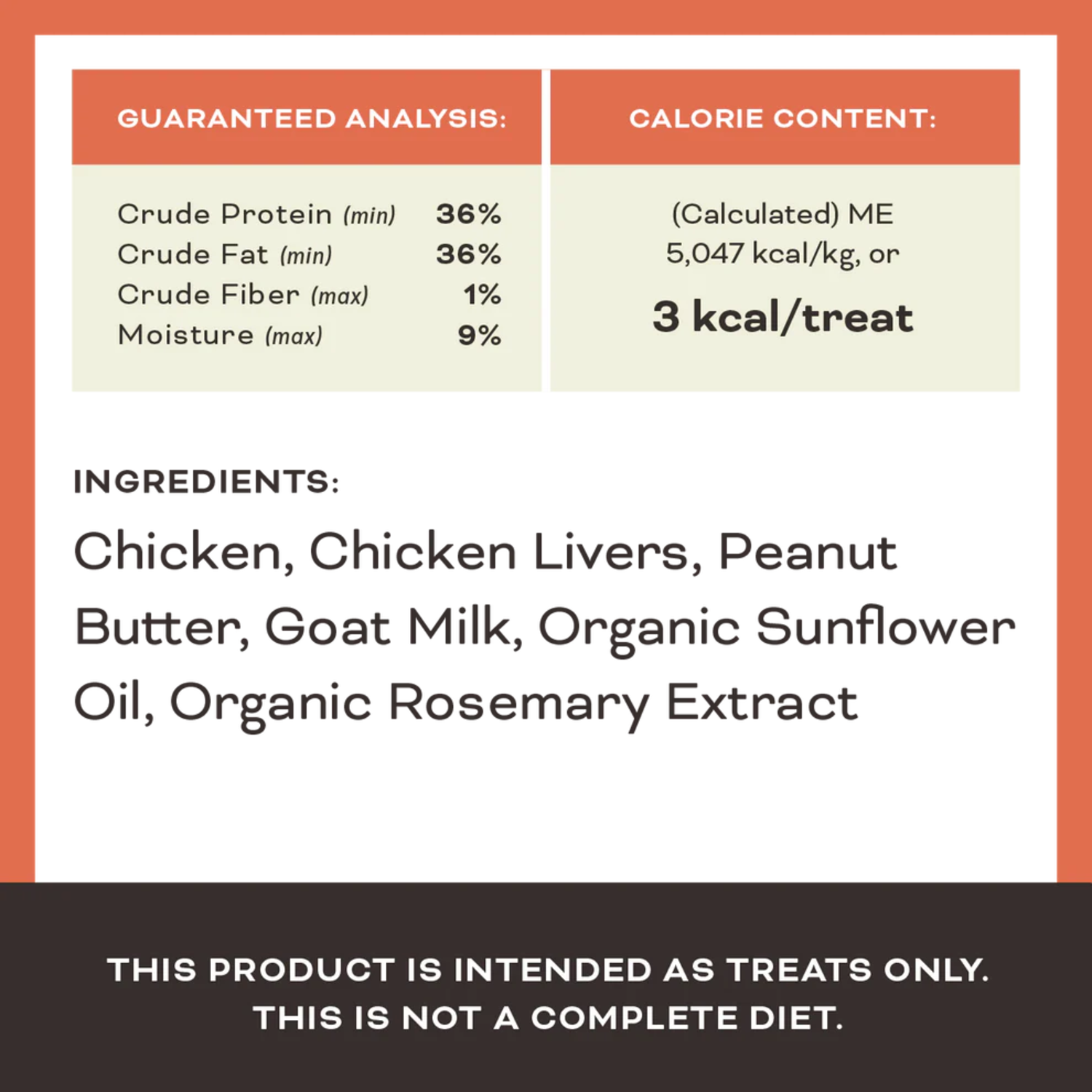 Primal You're My Butter Half Freeze-Dried Raw Dog Treats, Peanut Butter & Chicken, 2-Oz