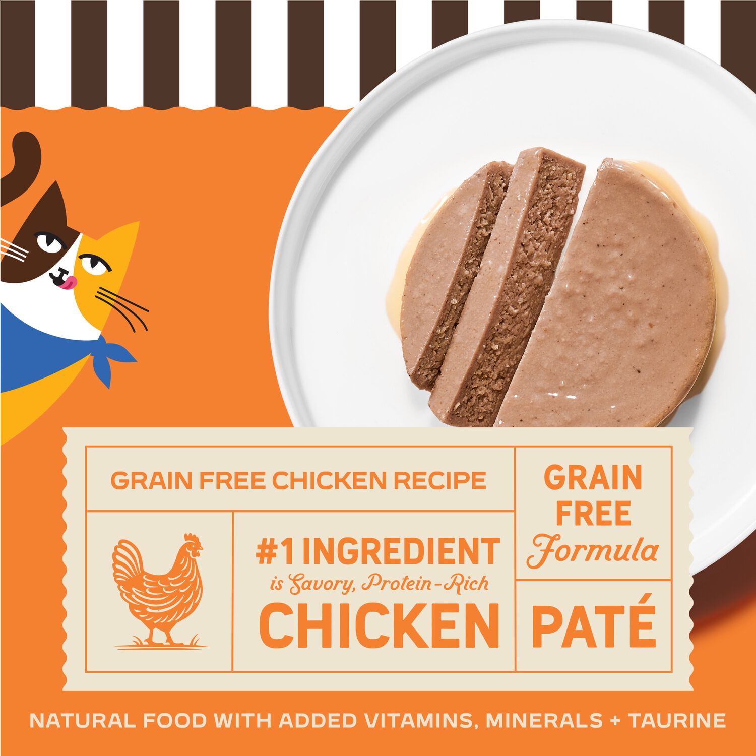 Merrick Purrfect Bistro Chicken Recipe Pate Grain-Free Wet Cat Food, 3-Oz Can