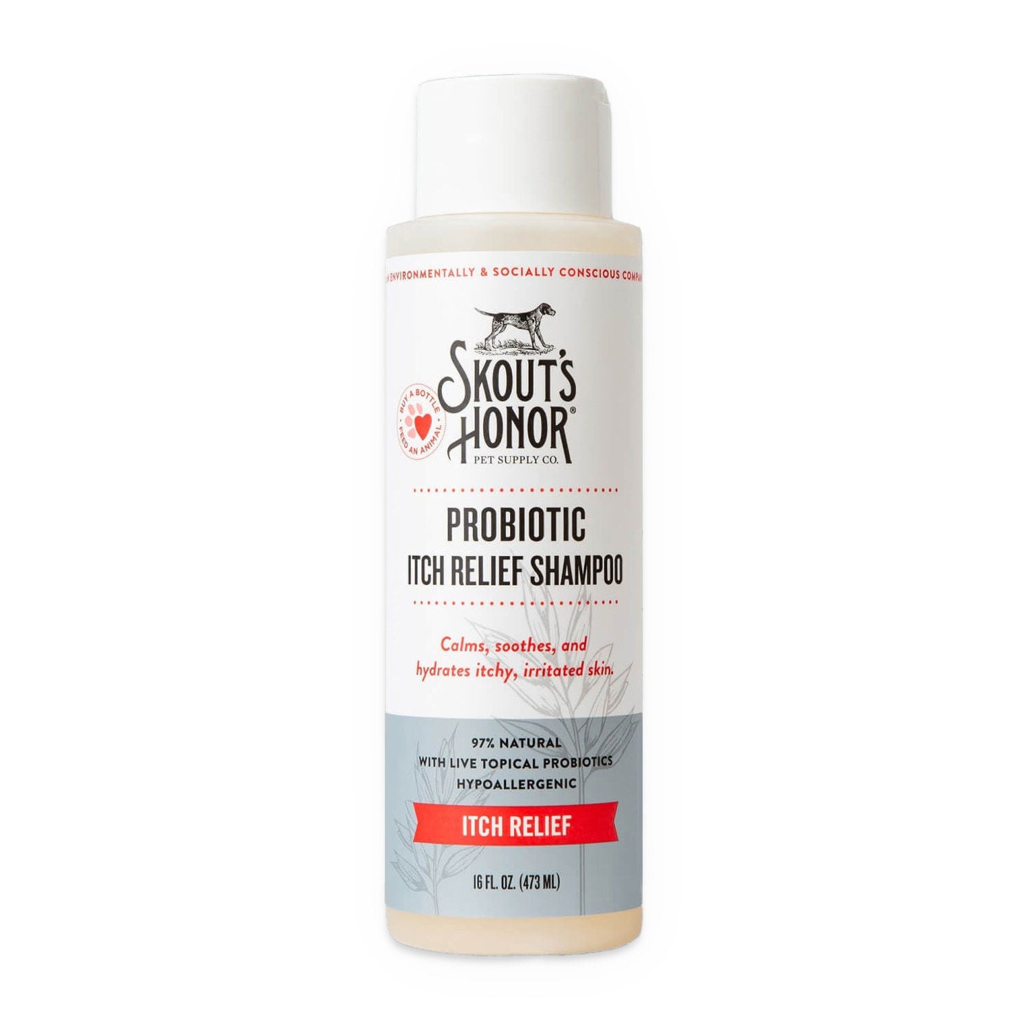 Skout's Honor Probiotic Itch Relief Shampoo, 16Oz