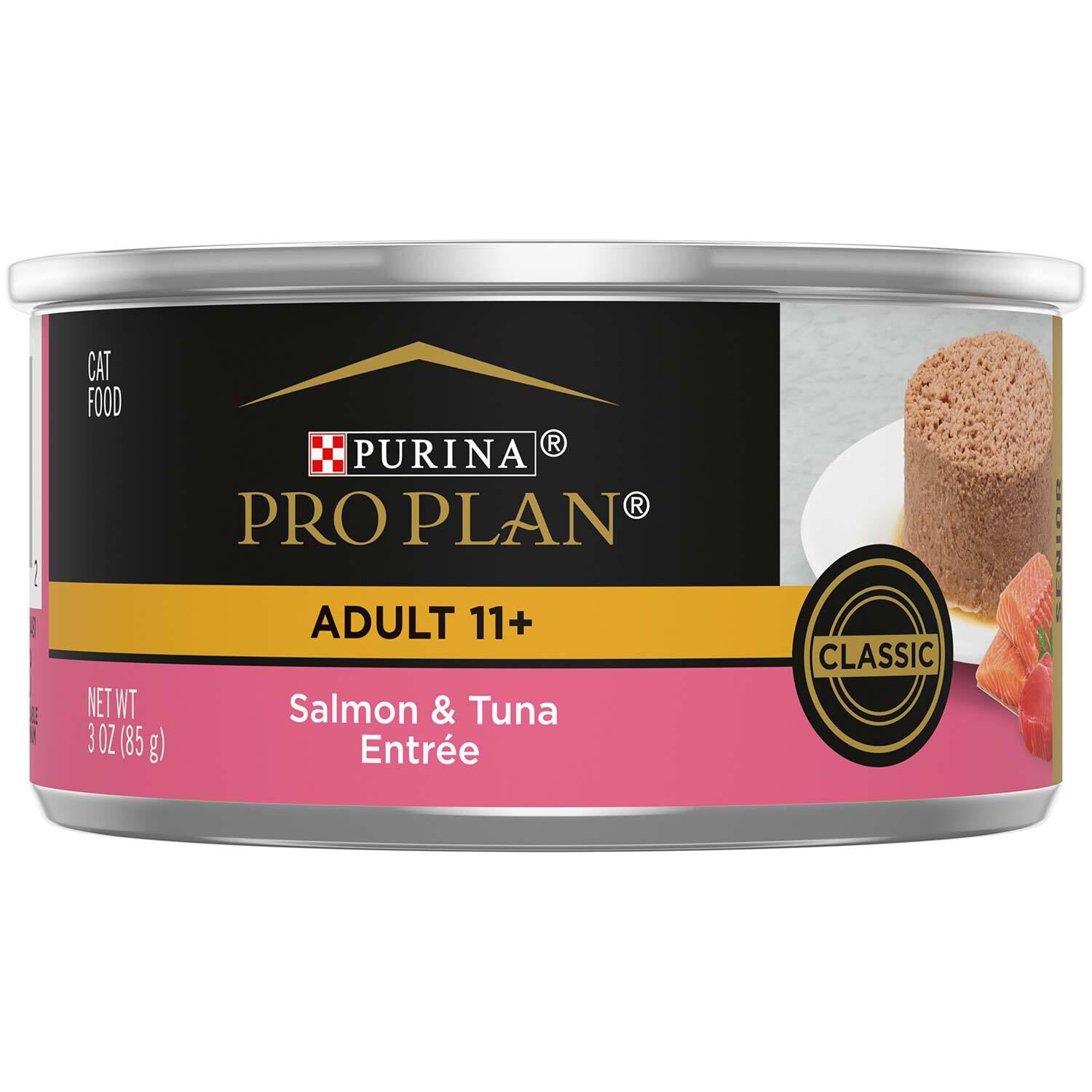 Purina Pro Plan Pate High Protein Senior Wet Cat Food, Salmon